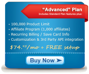Shopping Cart Hosting Advanced